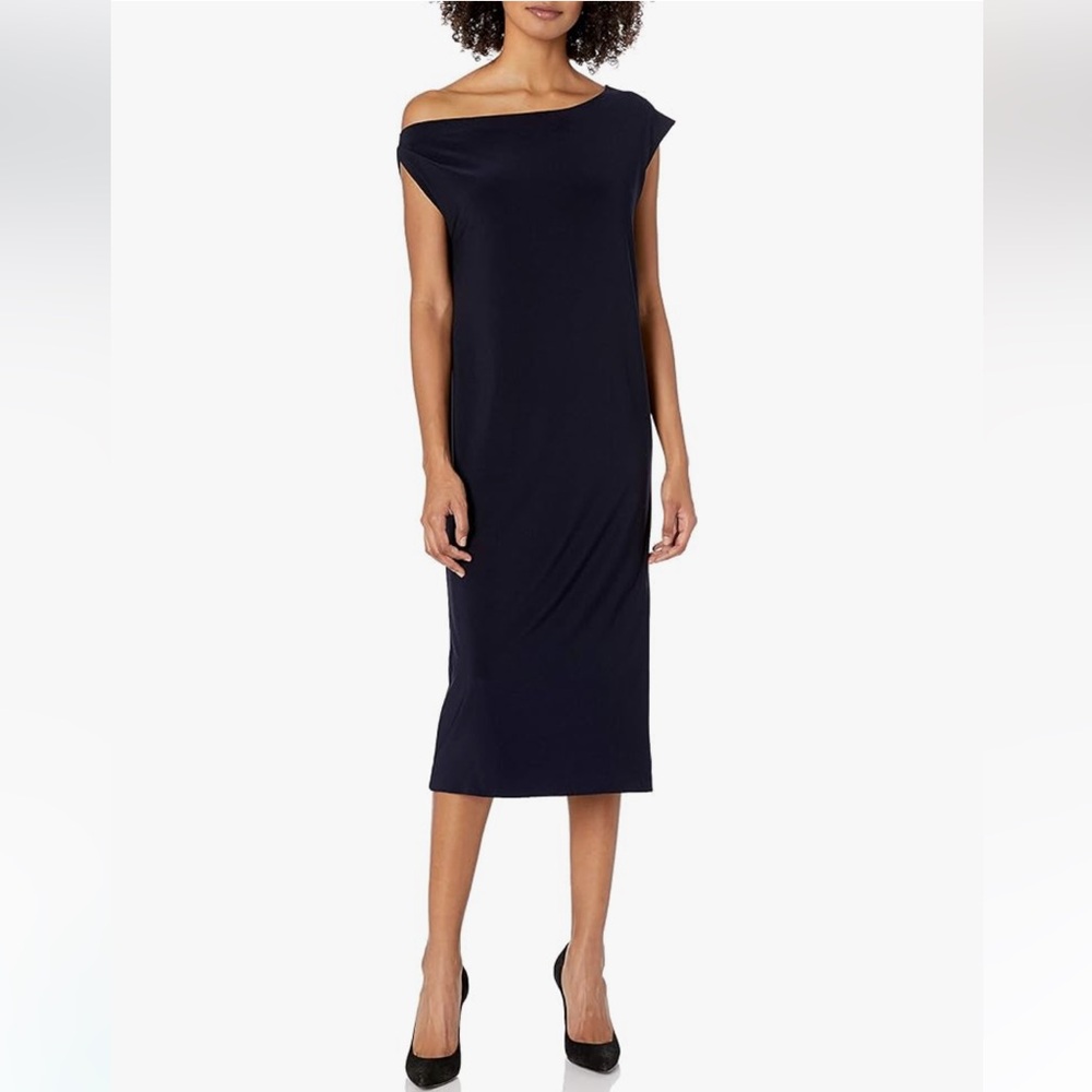Norma Kamali Drop Shoulder Dress